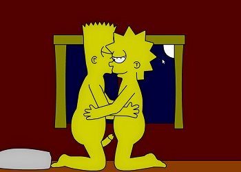 Lisa y Bart en un video juego de Incesto